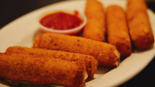 Homemade Fried Mozzarella Sticks